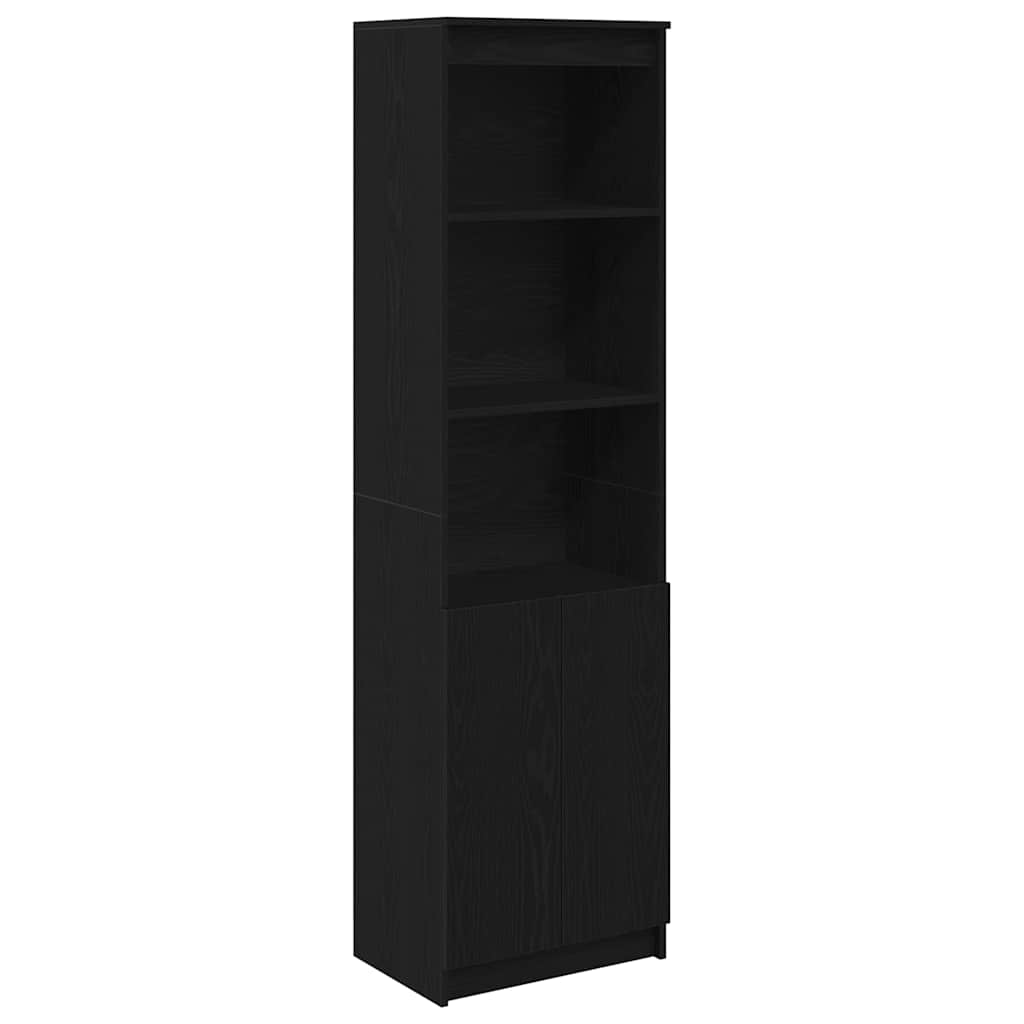 vidaXL Tablou Stejar negru 50x35x180 cm Lemn prelucrat