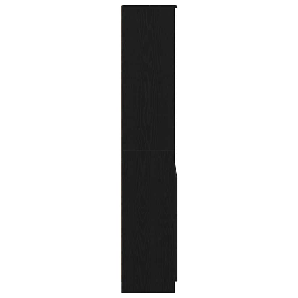 vidaXL Tablou Stejar negru 50x35x180 cm Lemn prelucrat
