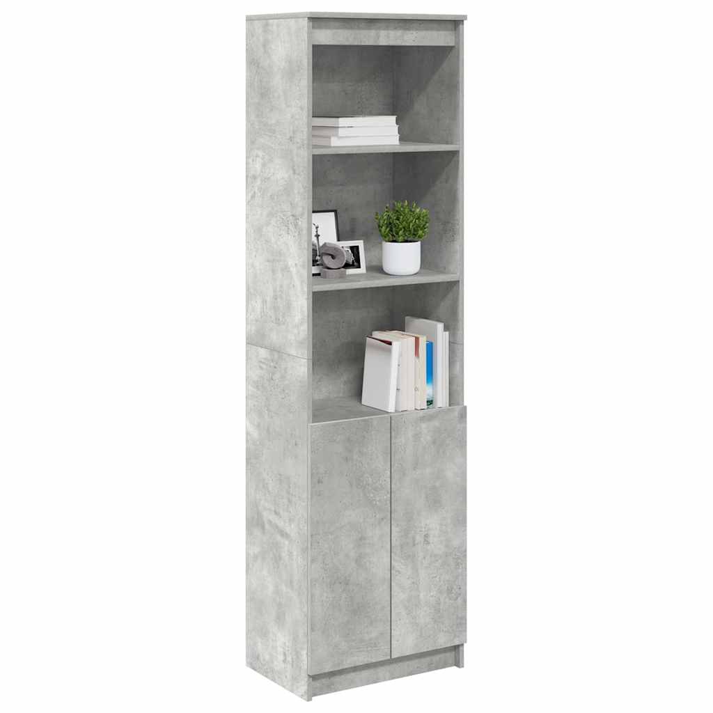 vidaXL Dulapuri din beton gri 50x35x180 cm lemn prelucrat
