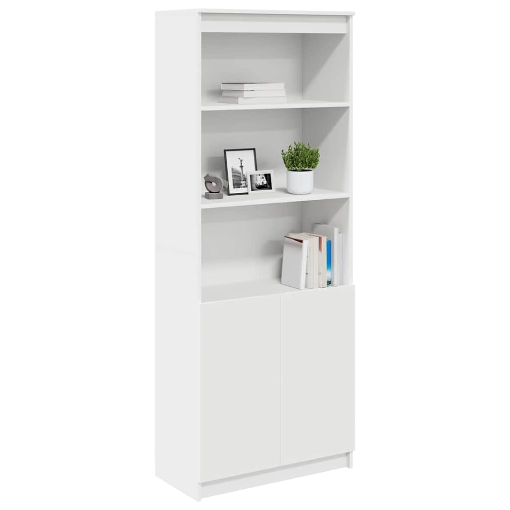 vidaXL Dulap înalt, alb, 70x35x180 cm, lemn prelucrat vidaXL Dulap înalt, alb, 70x35x180 cm, lemn prelucrat