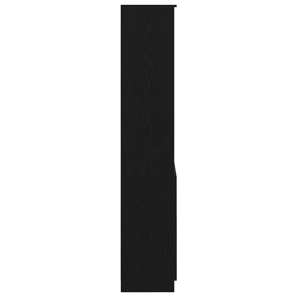 vidaXL Tablou Stejar negru 70x35x180 cm Lemn prelucrat