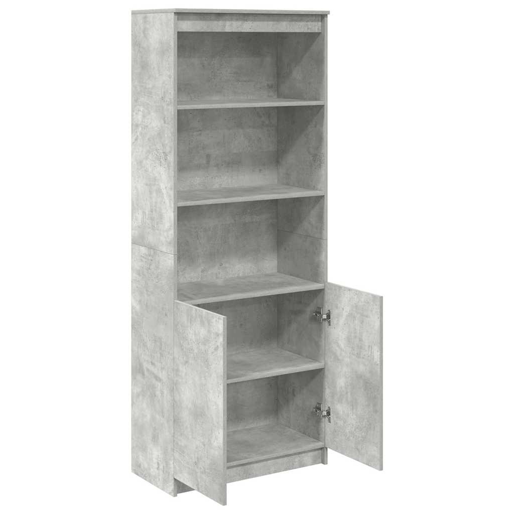 vidaXL Dulap înalt, gri beton, 70x35x180 cm, lemn prelucrat