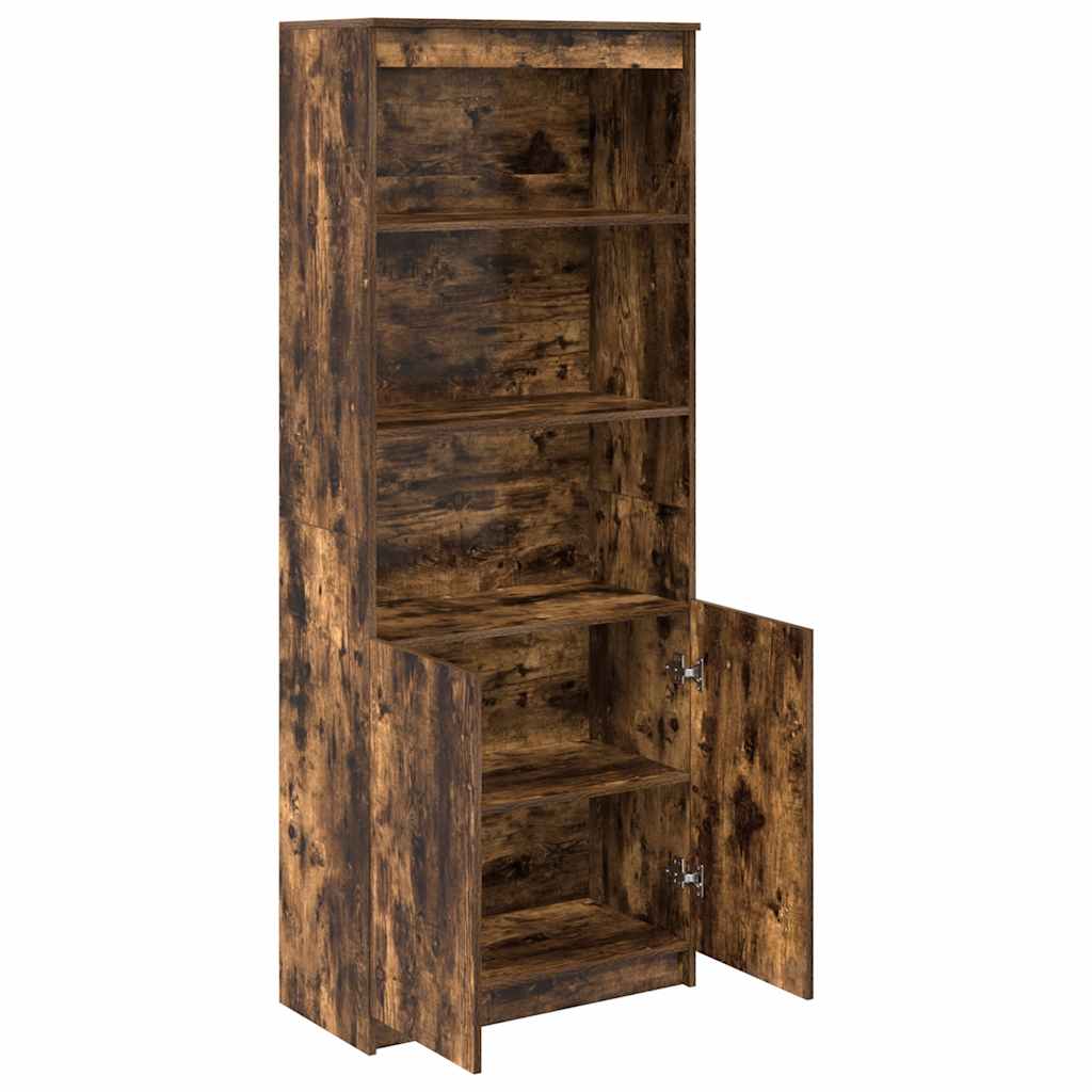 vidaXL Dulap înalt, stejar fumuriu, 70x35x180 cm, lemn prelucrat