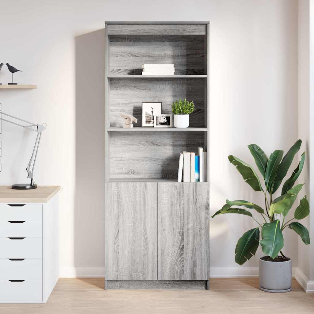 vidaXL Dulap înalt, gri sonoma, 70x35x180 cm, lemn prelucrat