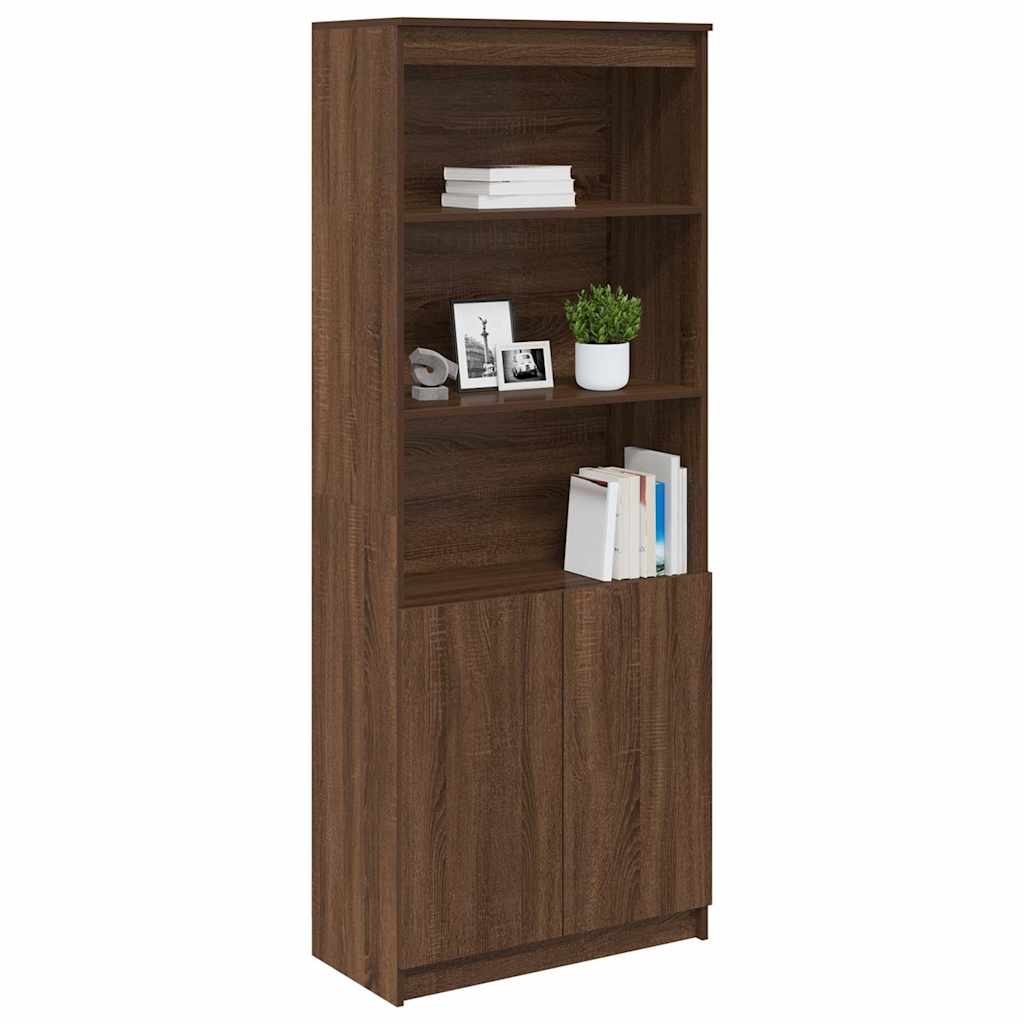vidaXL Dulap înalt, stejar maro, 70x35x180 cm, lemn prelucrat