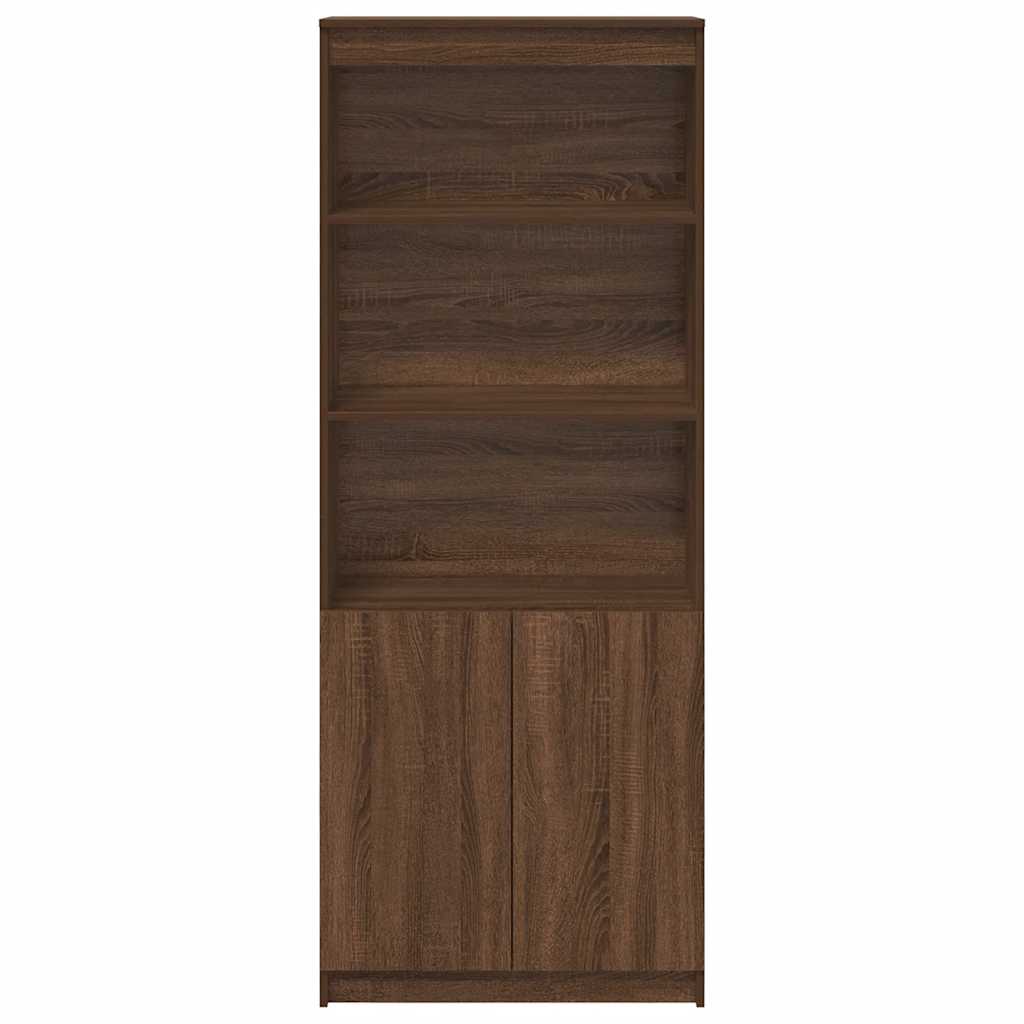 vidaXL Dulap înalt, stejar maro, 70x35x180 cm, lemn prelucrat