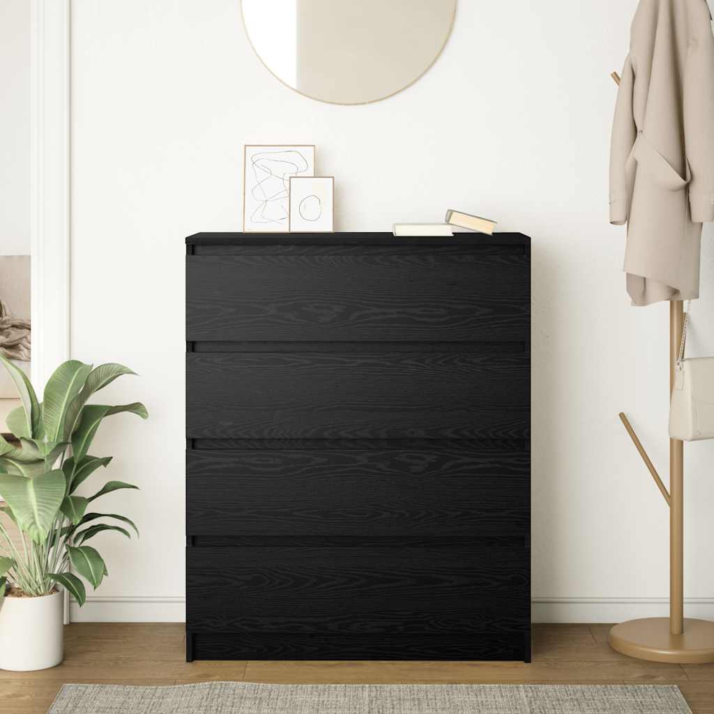 vidaXL Bufetă Stejar negru 80x35x99 cm Lemn prelucrat vidaXL Bufetă Stejar negru 80x35x99 cm Lemn prelucrat