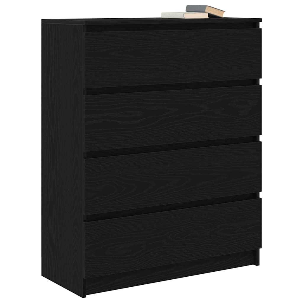 vidaXL Bufetă Stejar negru 80x35x99 cm Lemn prelucrat vidaXL Bufetă Stejar negru 80x35x99 cm Lemn prelucrat