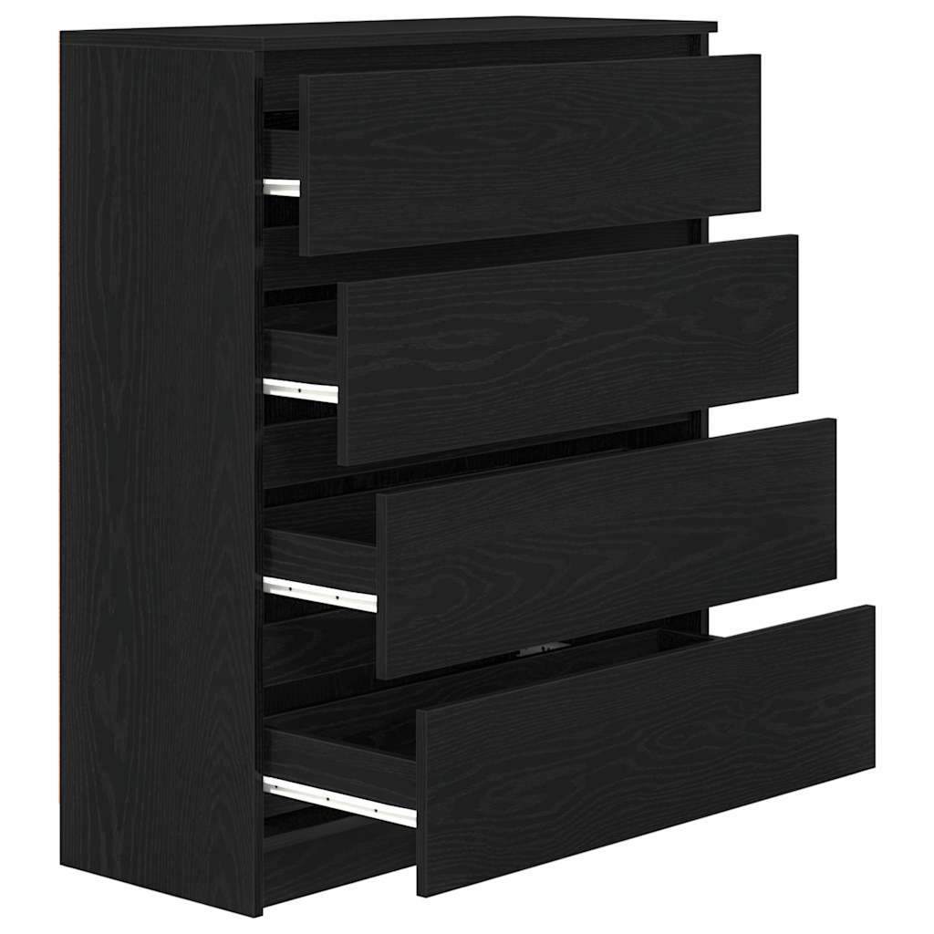 vidaXL Bufetă Stejar negru 80x35x99 cm Lemn prelucrat vidaXL Bufetă Stejar negru 80x35x99 cm Lemn prelucrat