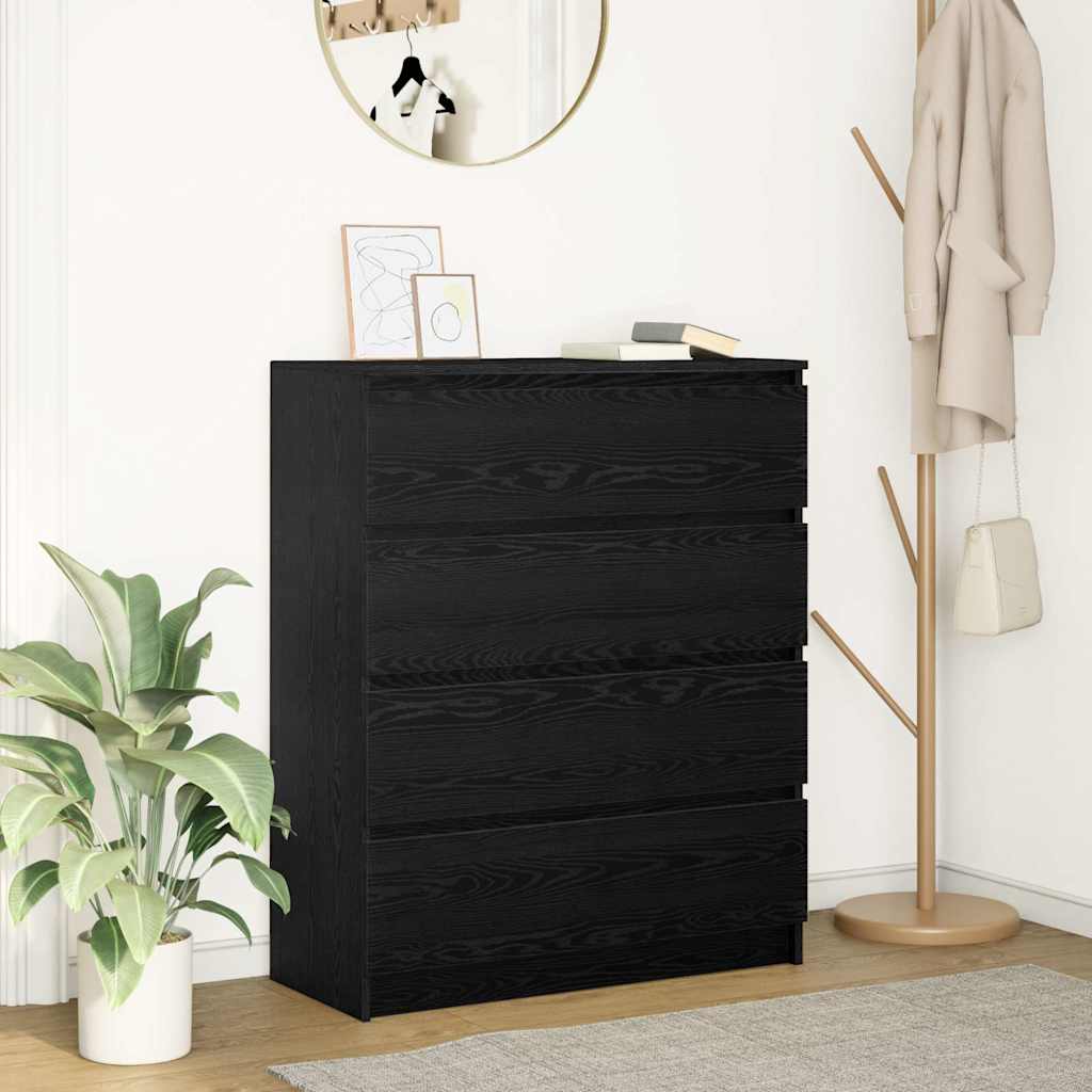 vidaXL Bufetă Stejar negru 80x35x99 cm Lemn prelucrat vidaXL Bufetă Stejar negru 80x35x99 cm Lemn prelucrat