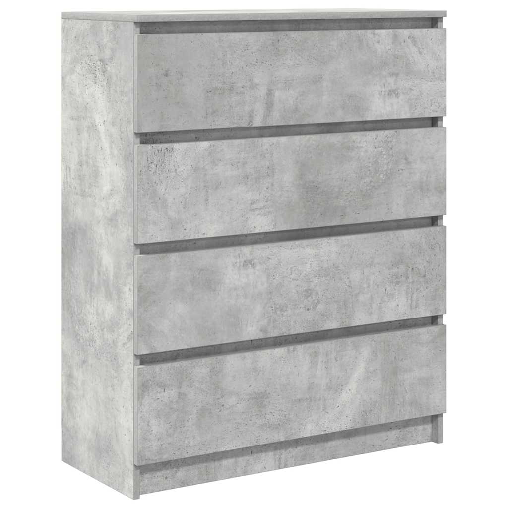 vidaXL Bufetă Gri Beton 80x35x99 cm Lemn prelucrat