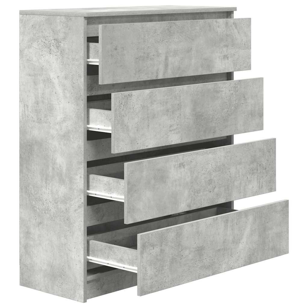 vidaXL Bufetă Gri Beton 80x35x99 cm Lemn prelucrat