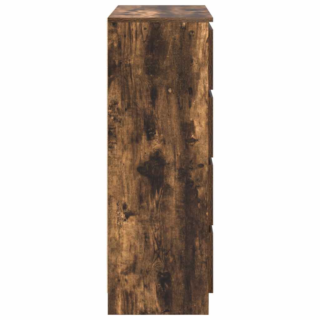 vidaXL Bufetă Stejar afumat 80x35x99 cm Lemn prelucrat