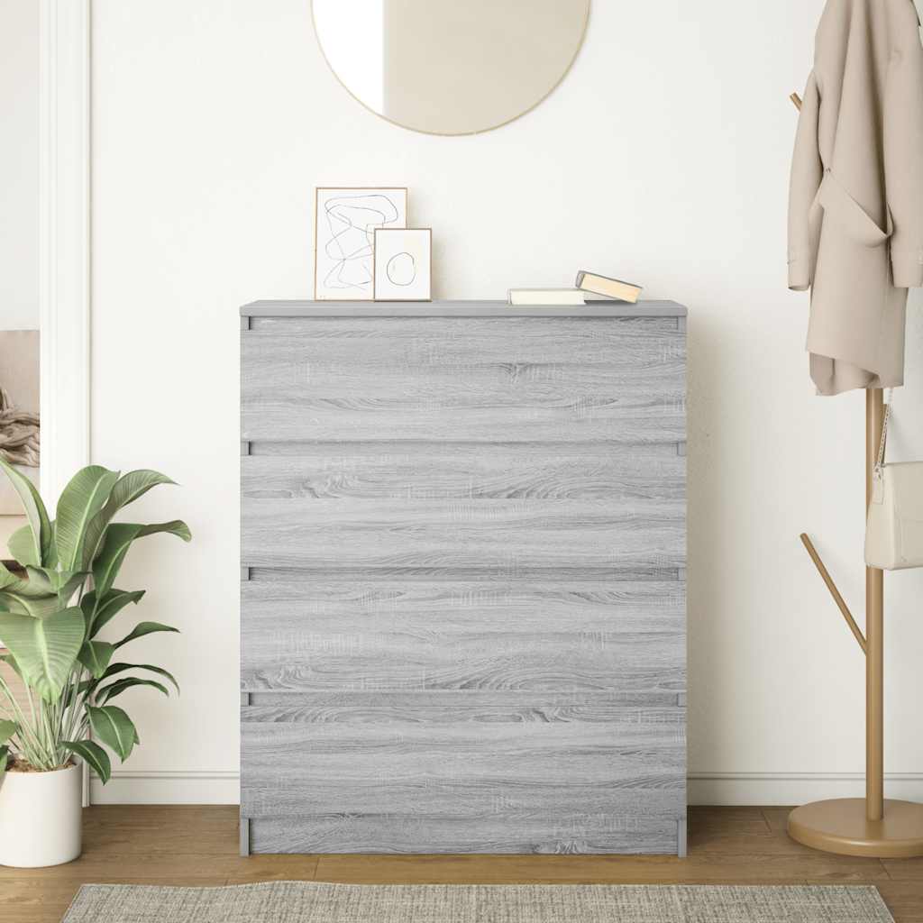 vidaXL Bufetă gri Sonoma 80x35x99 cm Lemn prelucrat