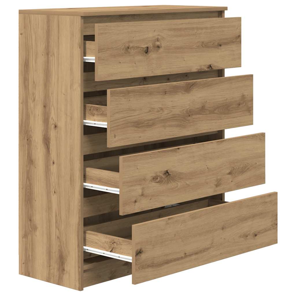 vidaXL Bufetă Stejar Artisan 80x35x99 cm Lemn prelucrat vidaXL Bufetă Stejar Artisan 80x35x99 cm Lemn prelucrat