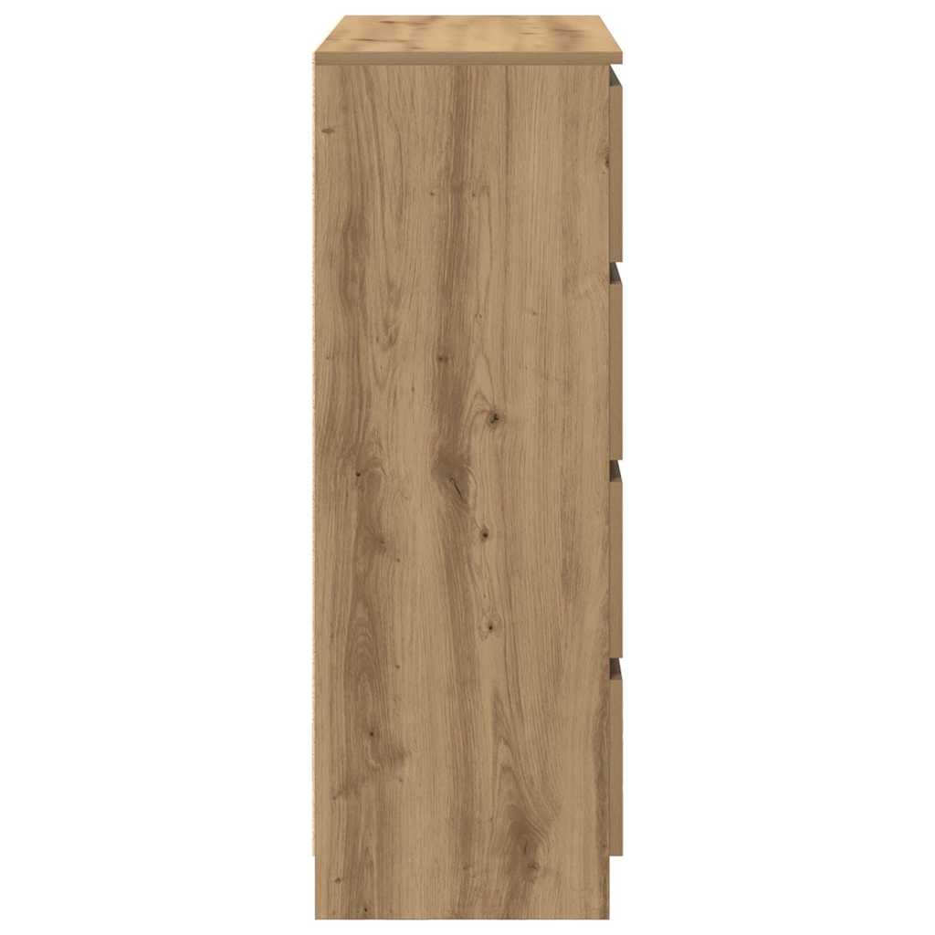 vidaXL Bufetă Stejar Artisan 80x35x99 cm Lemn prelucrat vidaXL Bufetă Stejar Artisan 80x35x99 cm Lemn prelucrat