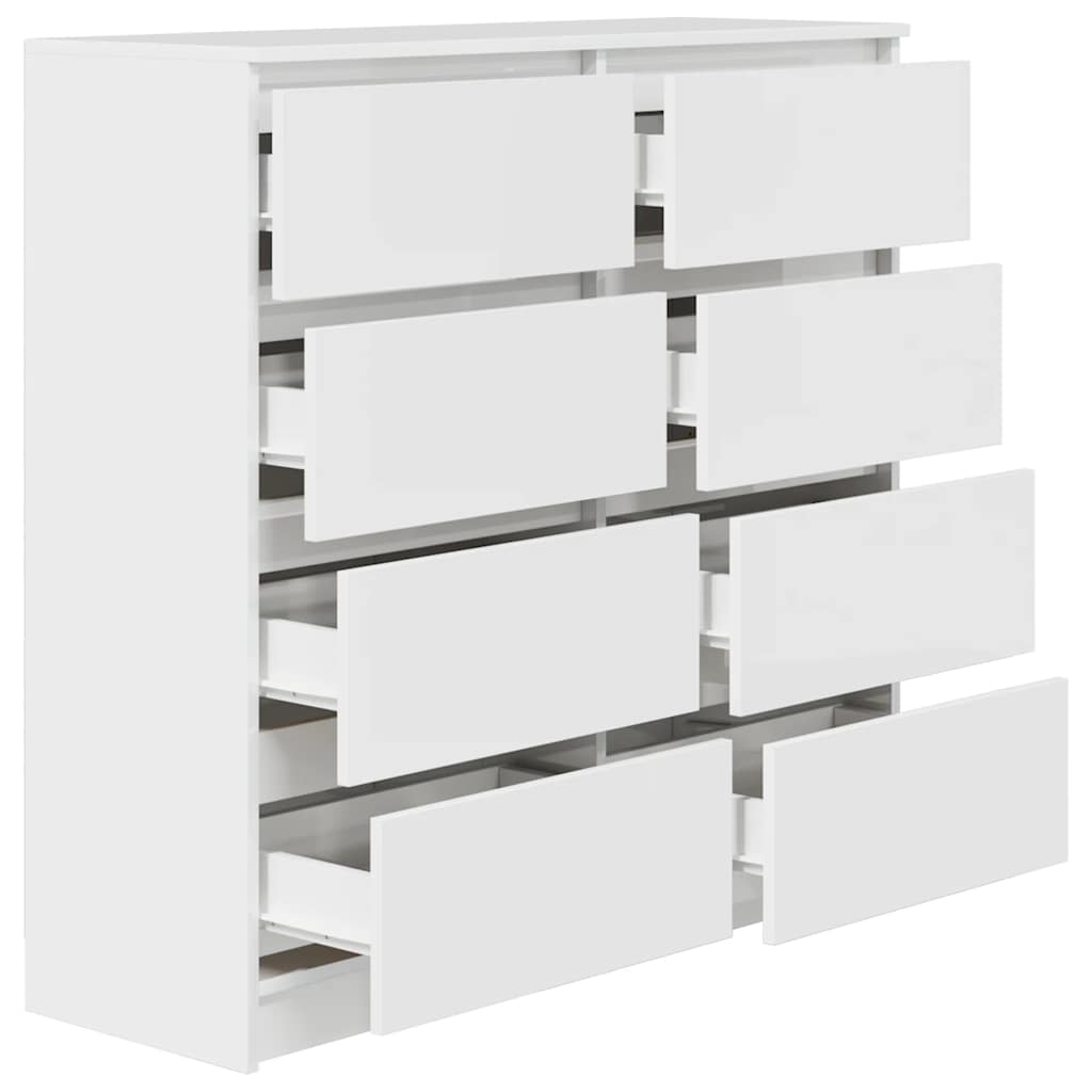 vidaXL Bufetă albă 100x35x99 cm din lemn prelucrat