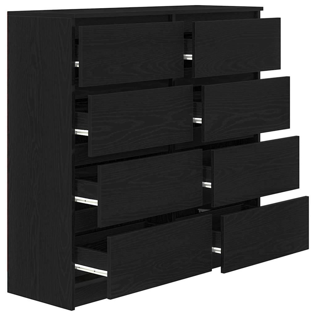 vidaXL Bufetă Stejar negru 100x35x99 cm lemn prelucrat