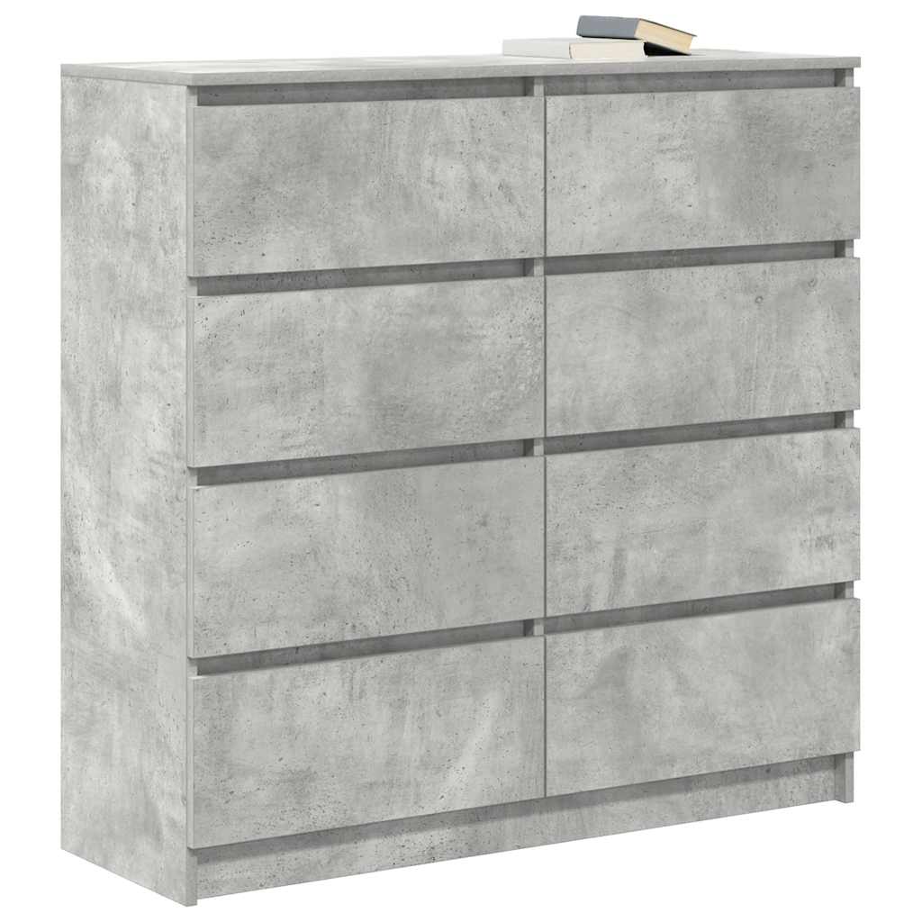 vidaXL Bufetă Gri Beton 100x35x99 cm Lemn prelucrat