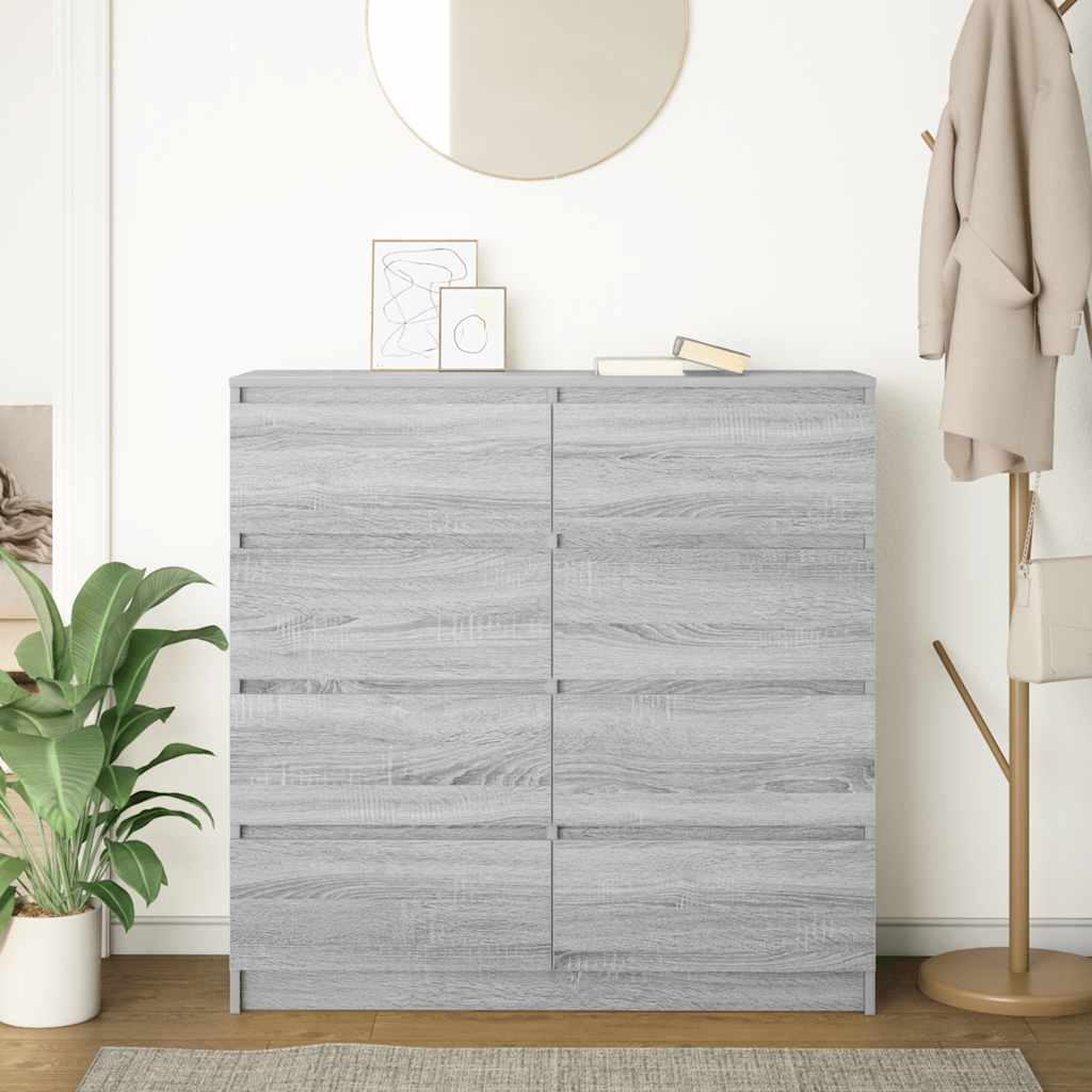 vidaXL Bufetă gri Sonoma 100x35x99 cm Lemn prelucrat