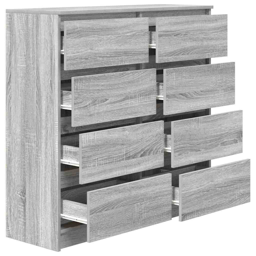 vidaXL Bufetă gri Sonoma 100x35x99 cm Lemn prelucrat