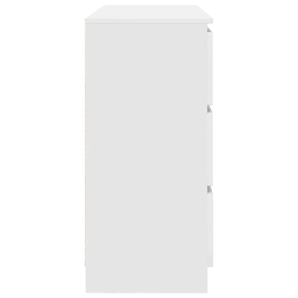 vidaXL Bufetă albă 100x35x76 cm din lemn prelucrat