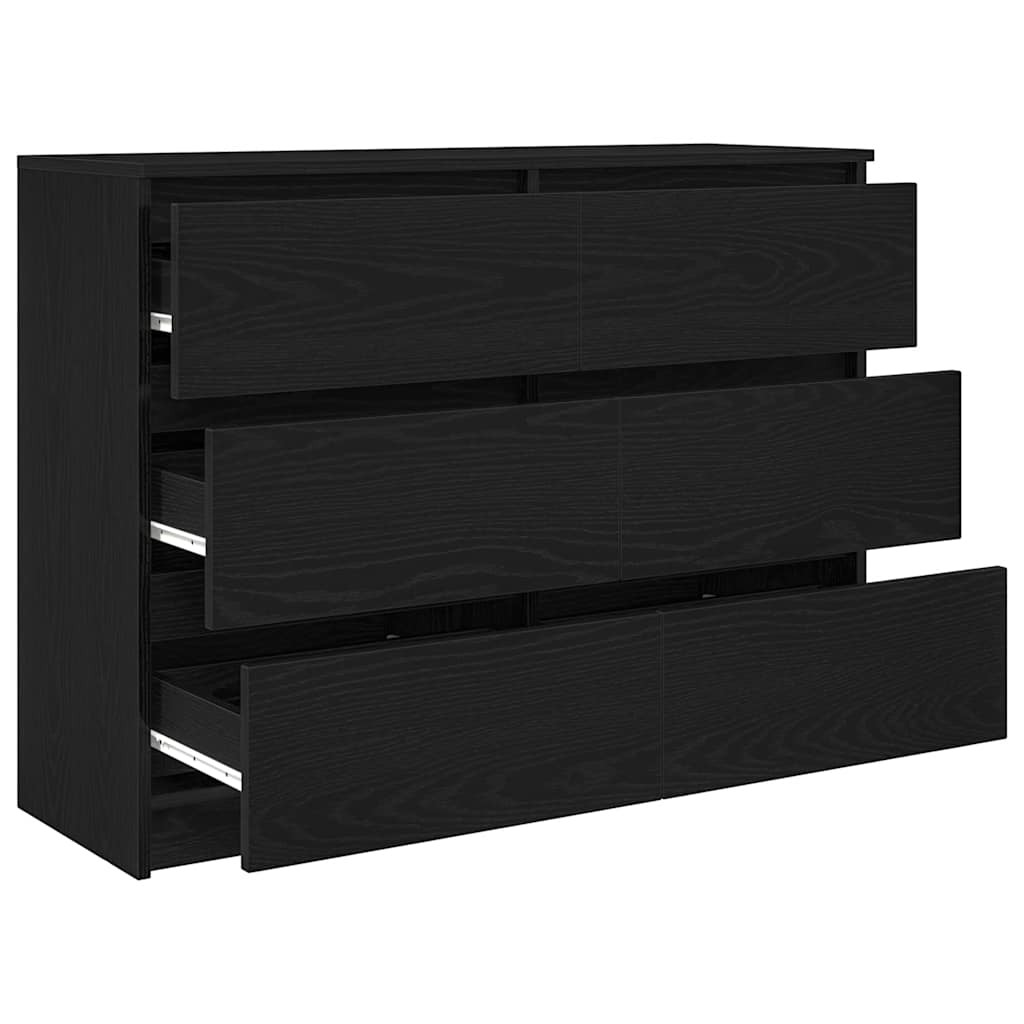 vidaXL Bufetă Stejar negru 100x35x76 cm Lemn prelucrat vidaXL Bufetă Stejar negru 100x35x76 cm Lemn prelucrat