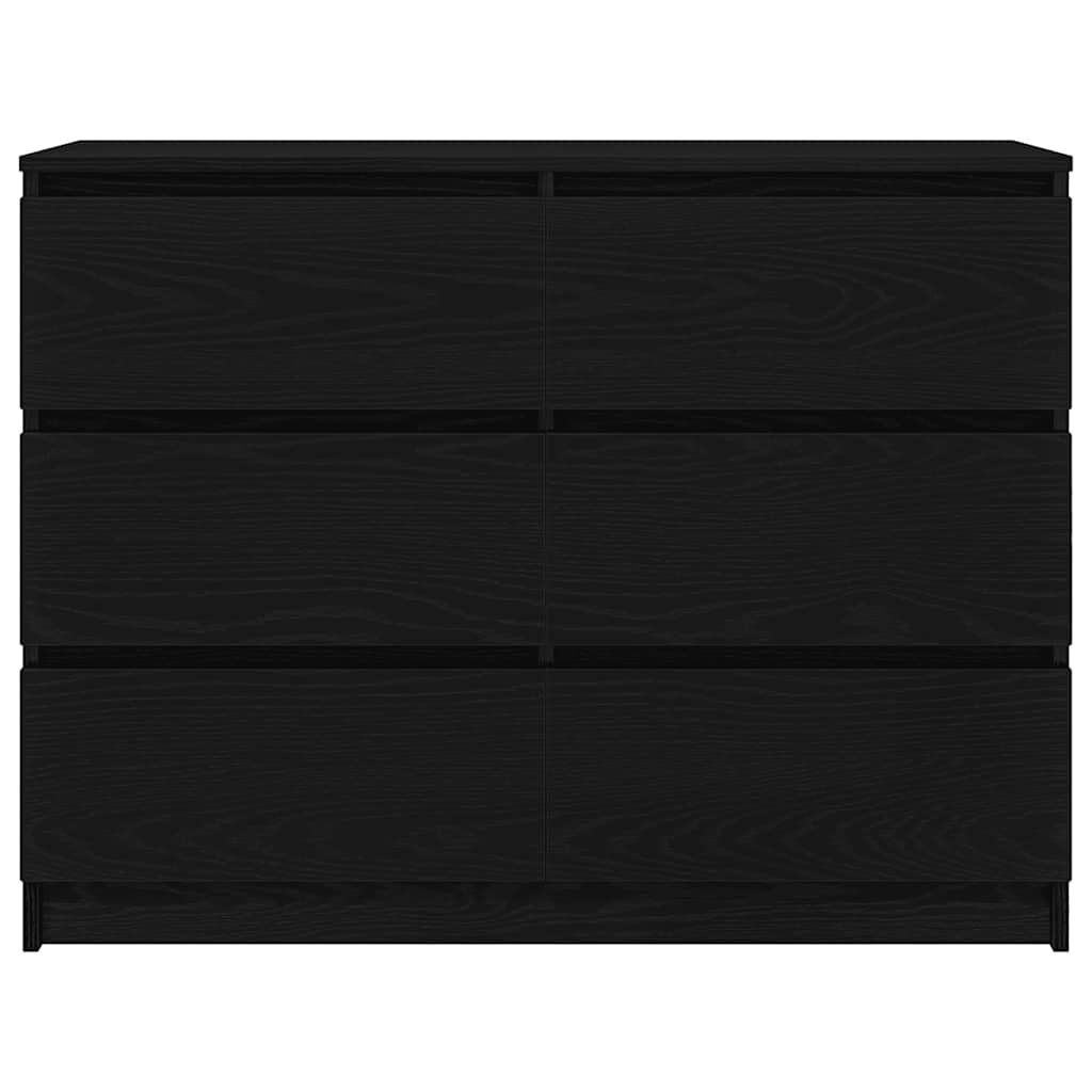 vidaXL Bufetă Stejar negru 100x35x76 cm Lemn prelucrat vidaXL Bufetă Stejar negru 100x35x76 cm Lemn prelucrat