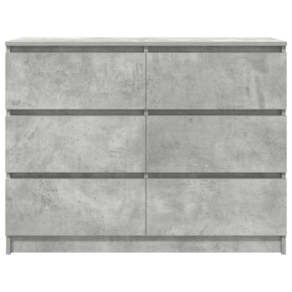 vidaXL Bufetă Gri Beton 100x35x76 cm Lemn prelucrat vidaXL Bufetă Gri Beton 100x35x76 cm Lemn prelucrat