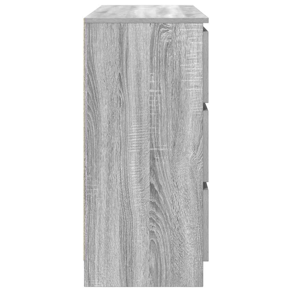 vidaXL Servantă, gri sonoma, 100x35x76 cm, lemn prelucrat