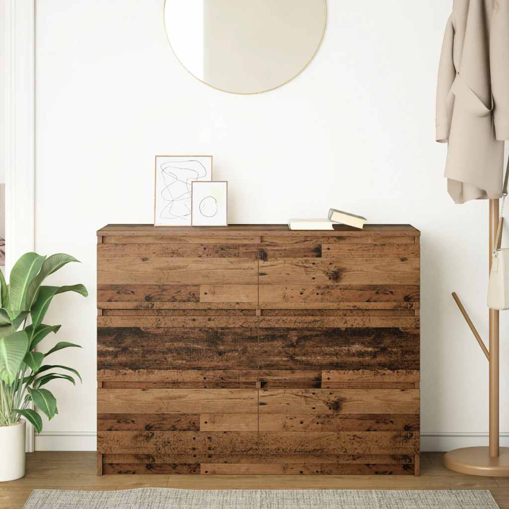 vidaXL Bufetă din lemn vechi 100x35x76 cm din lemn prelucrat