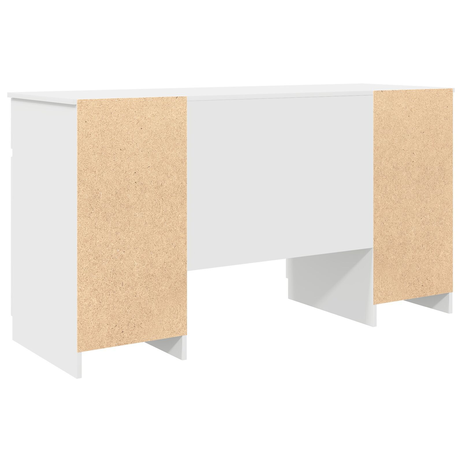 vidaXL Birou cu sertar cu raft Alb 140 x 49 x 76 cm Lemn compozit