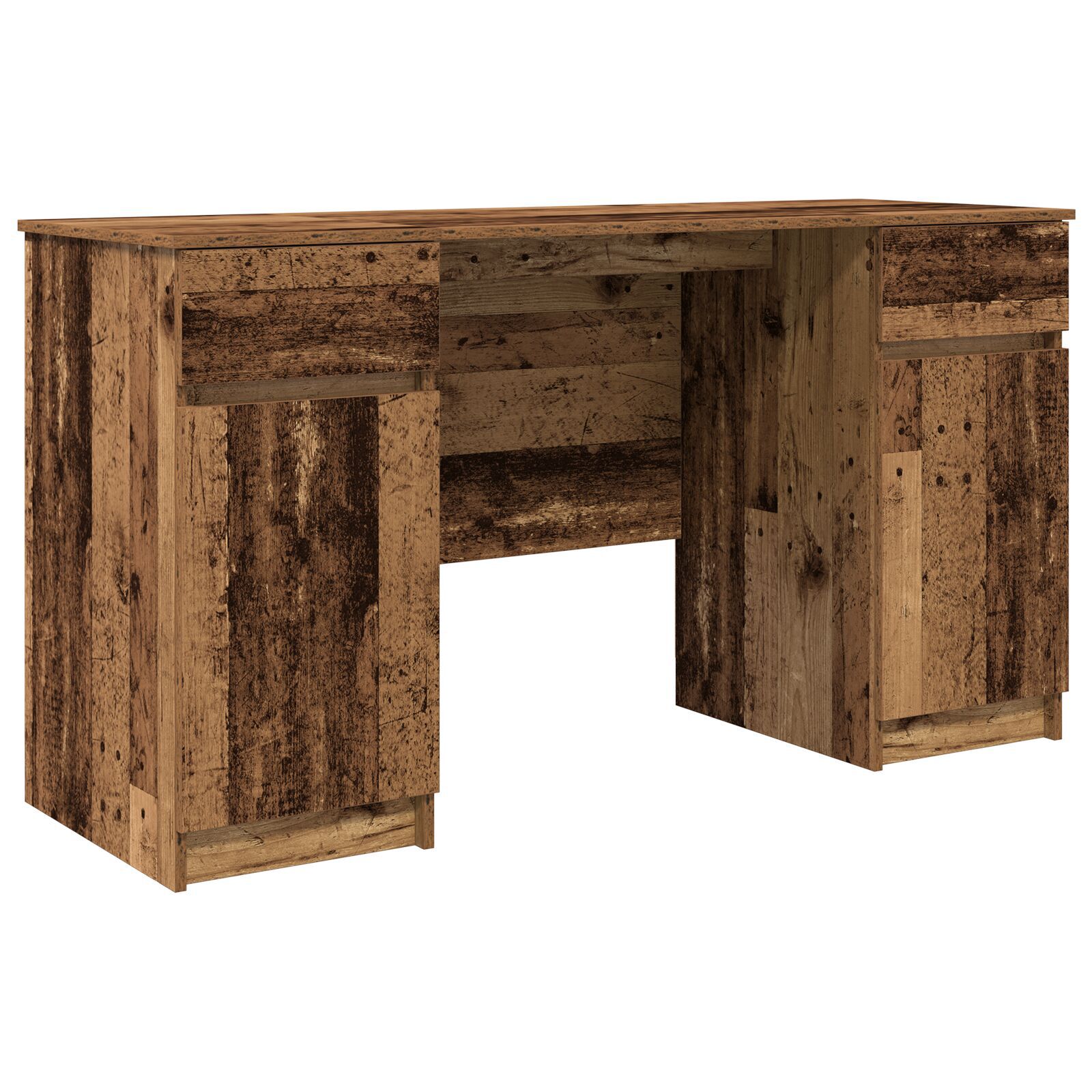 vidaXL Birou, lemn vechi, 140x49x76 cm, lemn prelucrat