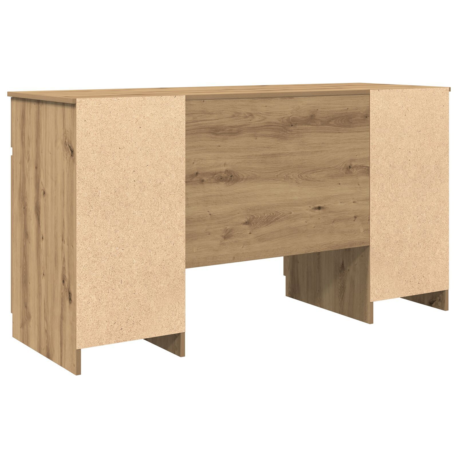 vidaXL Birou, stejar artizanal, 140x49x76 cm, lemn prelucrat