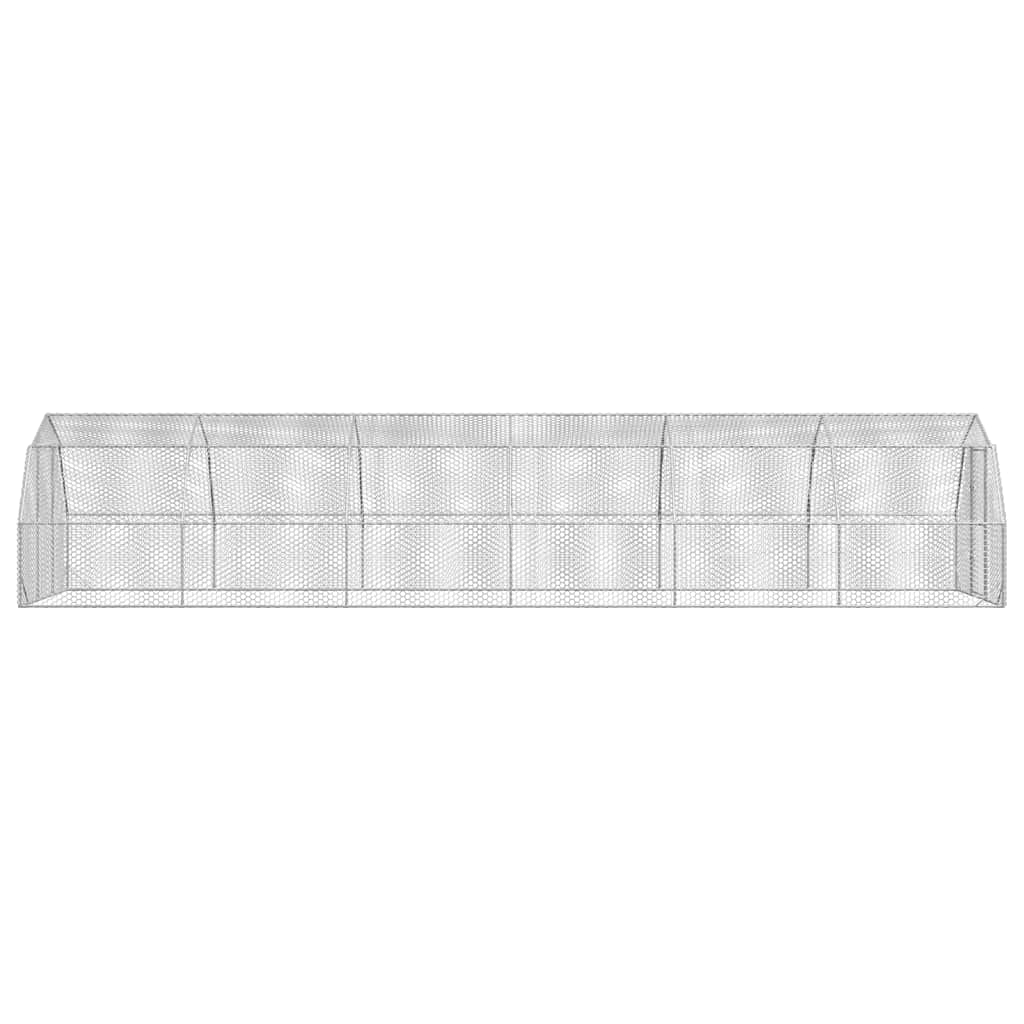 vidaXL Pui de găină 2,5x12x2,25 m Oțel galvanizat