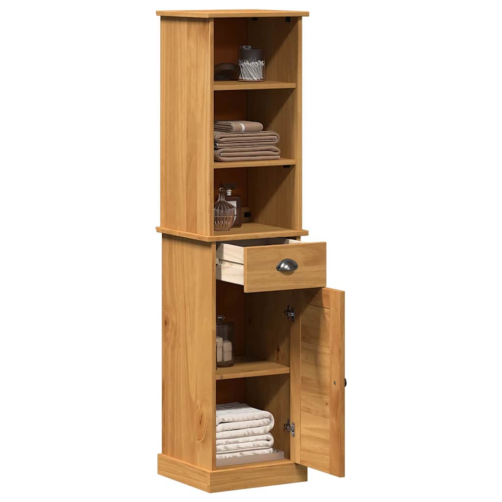 vidaXL Set de mobilier pentru baie VIGO 2 pcs Marou și Marou miere