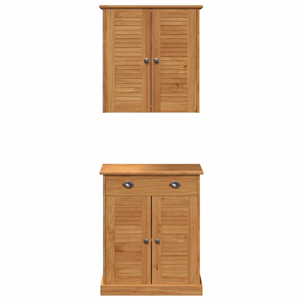 vidaXL Set de mobilier pentru baie VIGO 2 pcs Maro 67.5 x 34 x 80 cm