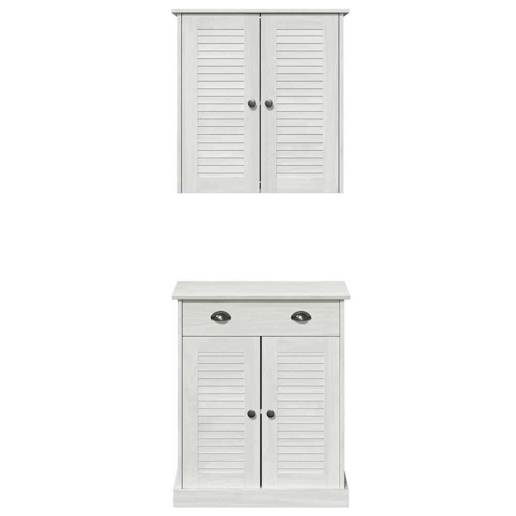 vidaXL Set de mobilier pentru baie VIGO 2 pcs Maro 67.5 x 34 x 80 cm