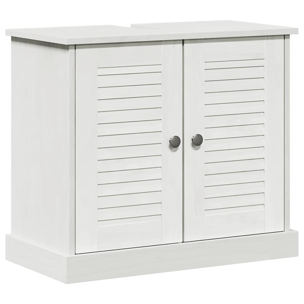 vidaXL Set de mobilier pentru baie cu sertar VIGO 5 pcs alb antichizat vidaXL Set de mobilier pentru baie cu sertar VIGO 5 pcs alb antichizat