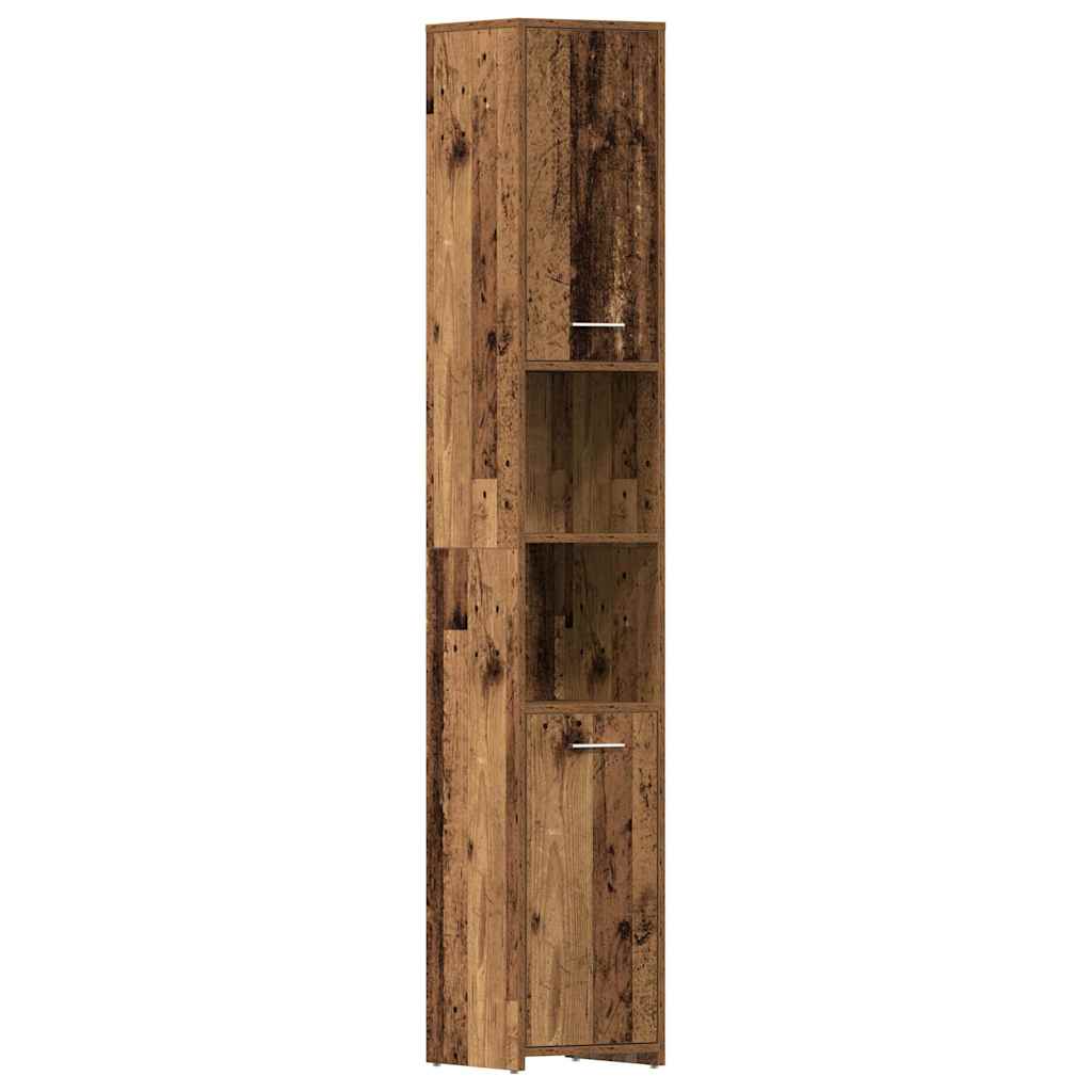 vidaXL Set mobilier de baie, 4 piese, lemn vechi, lemn prelucrat