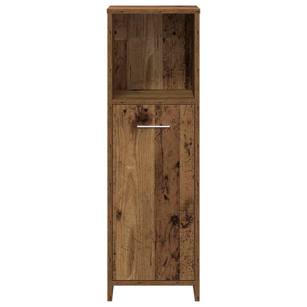 vidaXL Set mobilier de baie, 3 piese, lemn vechi, lemn prelucrat vidaXL Set mobilier de baie, 3 piese, lemn vechi, lemn prelucrat