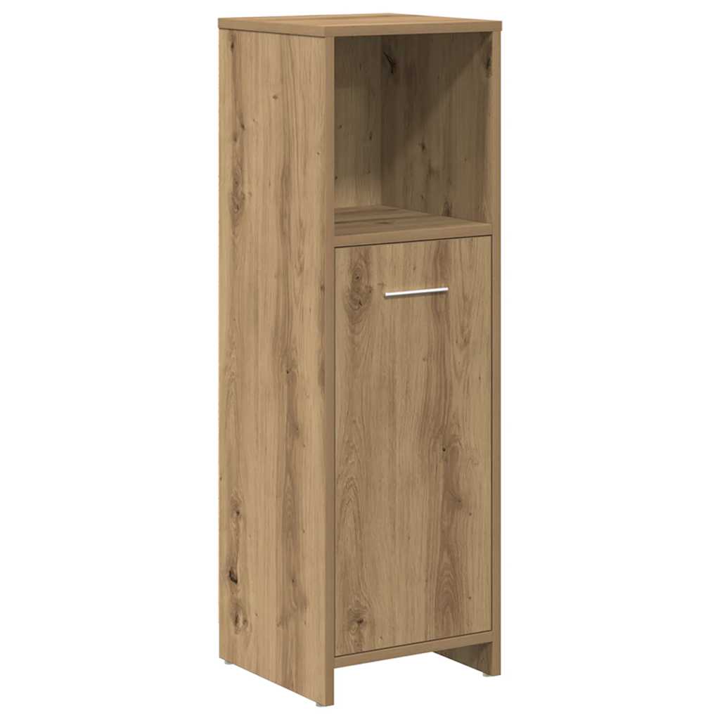 vidaXL Set mobilier de baie, 3 piese, stejar artizanal, lemn prelucrat vidaXL Set mobilier de baie, 3 piese, stejar artizanal, lemn prelucrat