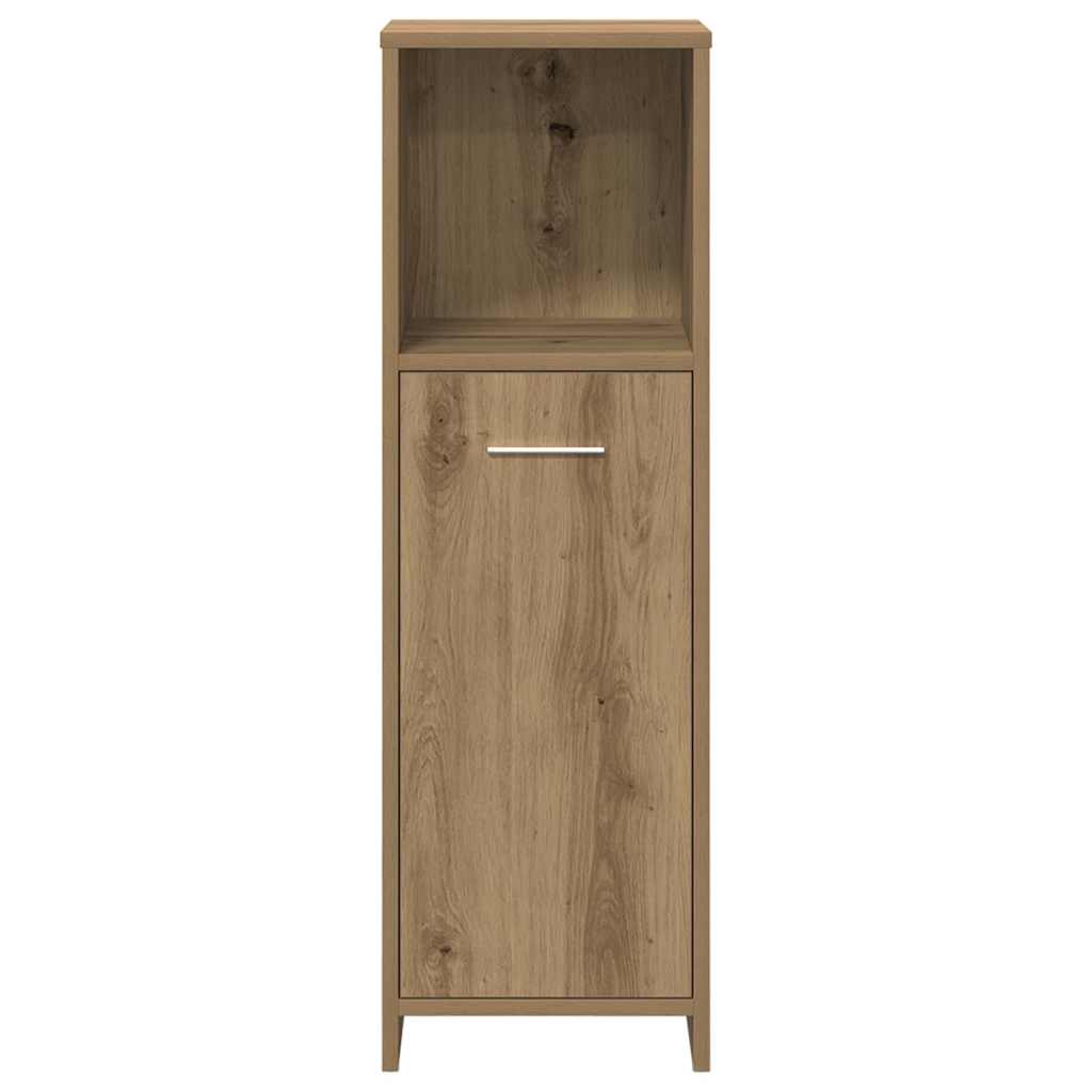 vidaXL Set mobilier de baie, 3 piese, stejar artizanal, lemn prelucrat vidaXL Set mobilier de baie, 3 piese, stejar artizanal, lemn prelucrat