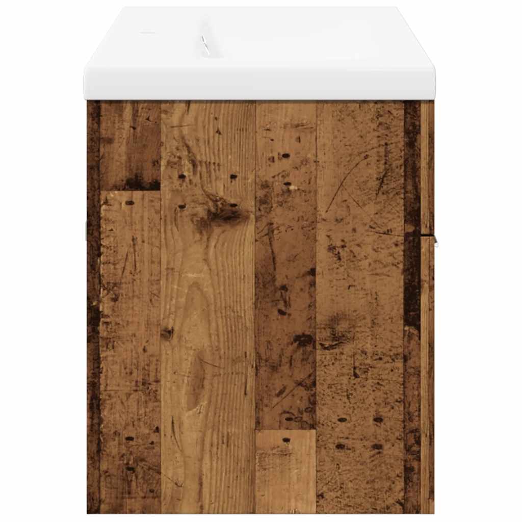 vidaXL Set mobilier de baie, 2 piese, lemn vechi, lemn prelucrat