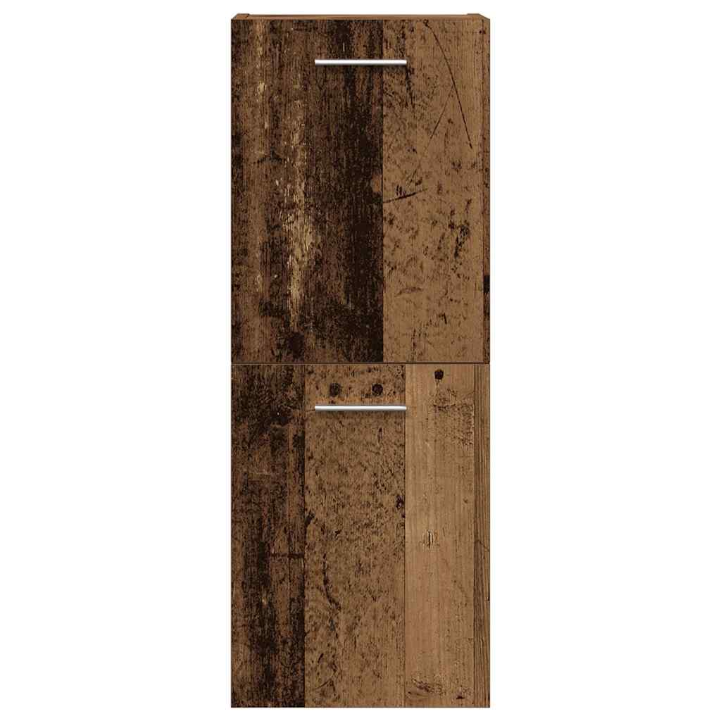 vidaXL Set mobilier de baie, 3 piese, lemn vechi, lemn prelucrat vidaXL Set mobilier de baie, 3 piese, lemn vechi, lemn prelucrat