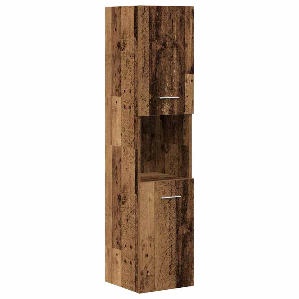 vidaXL Set mobilier de baie, 4 piese, lemn vechi, lemn prelucrat
