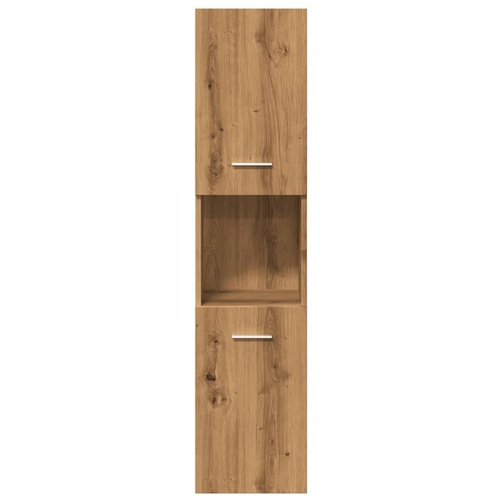 vidaXL Set mobilier de baie, 5 piese, stejar artizanal, lemn prelucrat