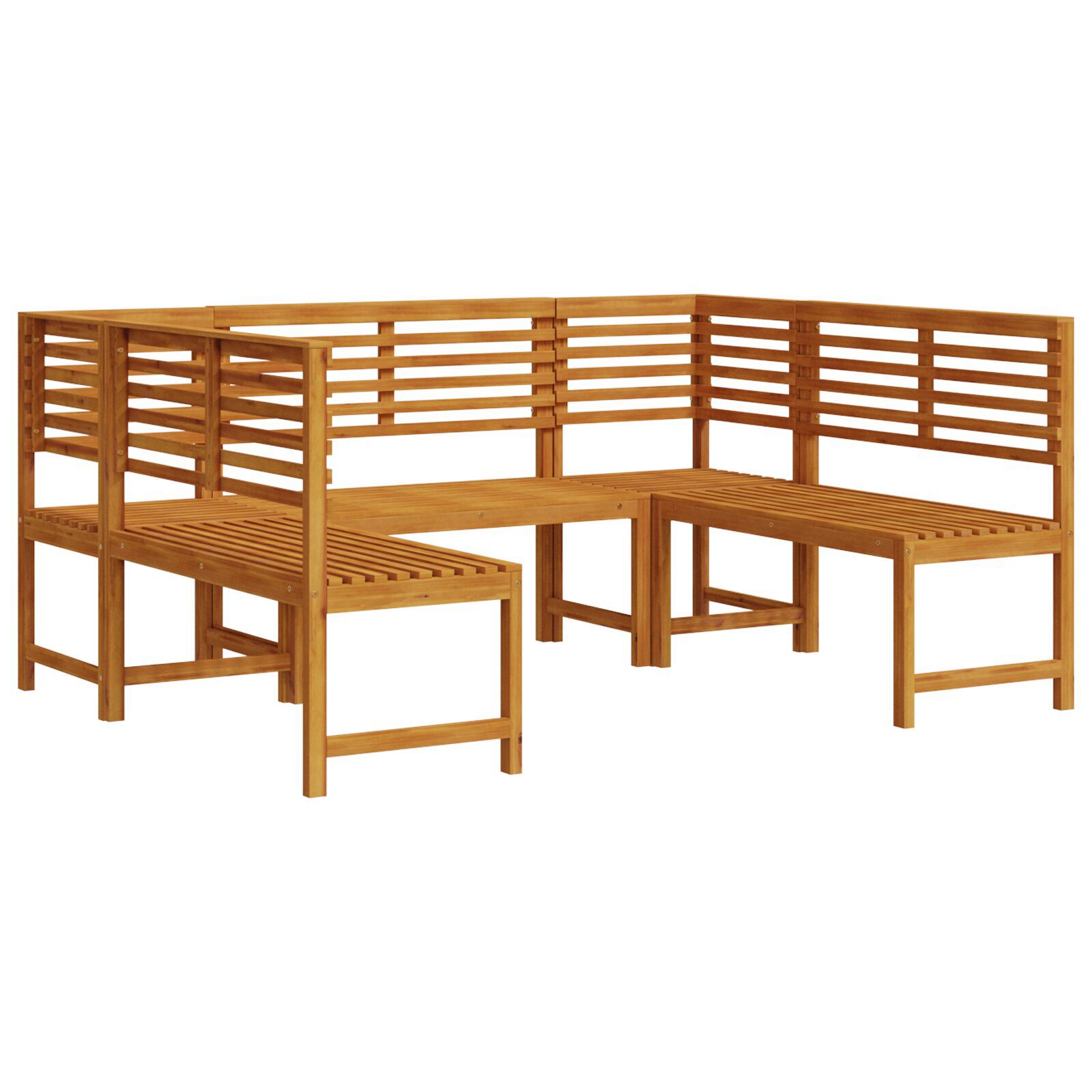 vidaXL Set bancă de grădină, 5 piese, lemn masiv de acacia vidaXL Set bancă de grădină, 5 piese, lemn masiv de acacia