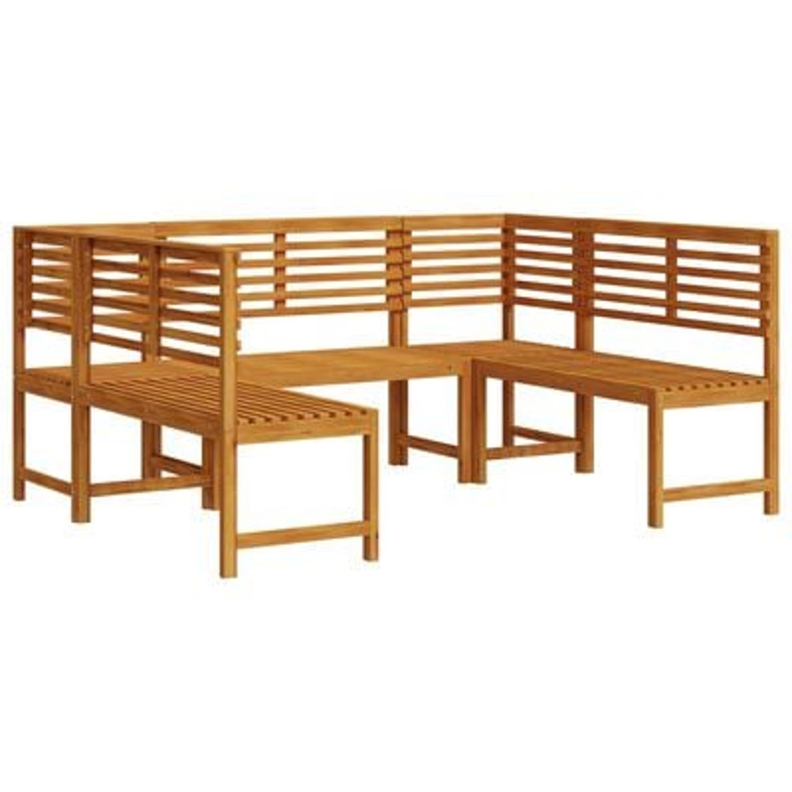 vidaXL Set bancă de grădină, 5 piese, lemn masiv de acacia vidaXL Set bancă de grădină, 5 piese, lemn masiv de acacia