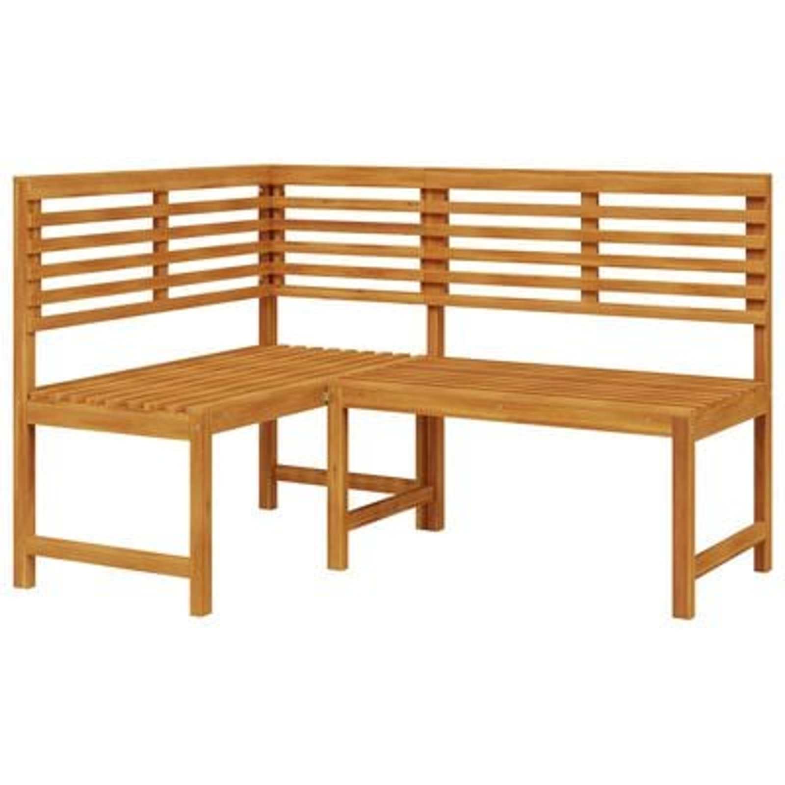 vidaXL Set bancă de grădină, 3 piese, lemn masiv de acacia
